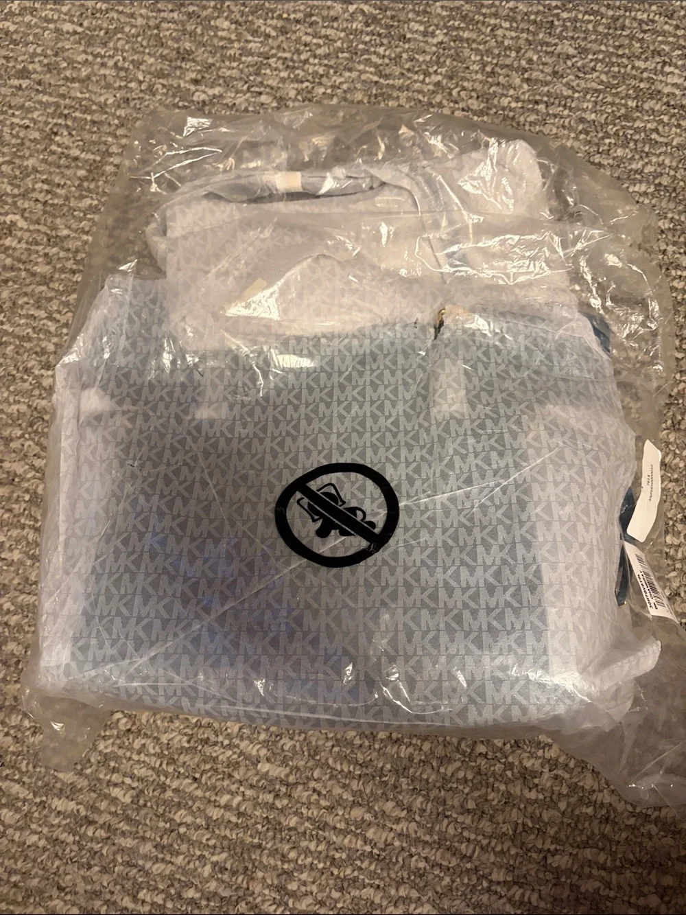 Michael Kors Turquoise MK Logo Tote